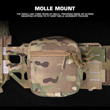 KZ Hunting Vest - Plate Carrier in Low Profile MOLLE, Quick Release, K Zero Style with Belt for Airsoft. - V.I.P Digital Presence