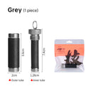 Varilla de tracción de aleación de aluminio: goma antideslizante, línea de anzuelo para tirar/anudar, herramienta de pesca con protección para la mano y la línea.