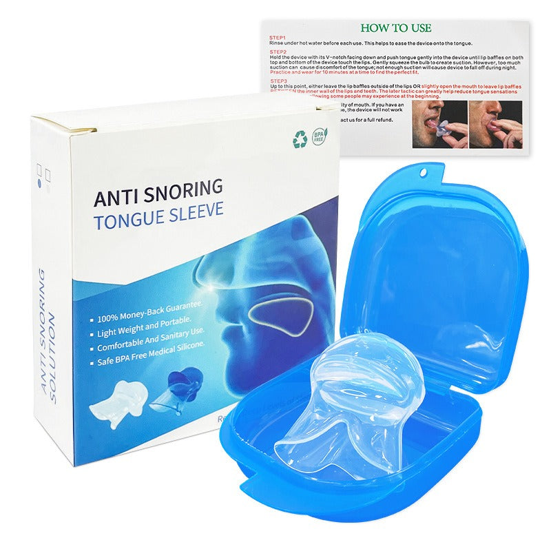Anti snoring tongue sleeve device, anti snoring device, tongue silicone anti snoring respirator, sleep apparatus - V.I.P Digital Presence