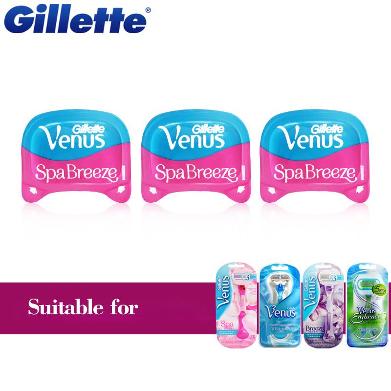 Gillette Venus SPA Breeze Shaving Razor Blades For Women Ladies Vns Series Razor Blade Hair Removal 3Pcs/Pack - V.I.P Digital Presence