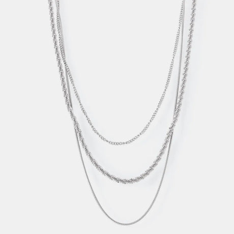 Fashionable Cuban titanium steel necklace hip-hop style multi-layer layered women's collarbone chain - V.I.P Digital Presence