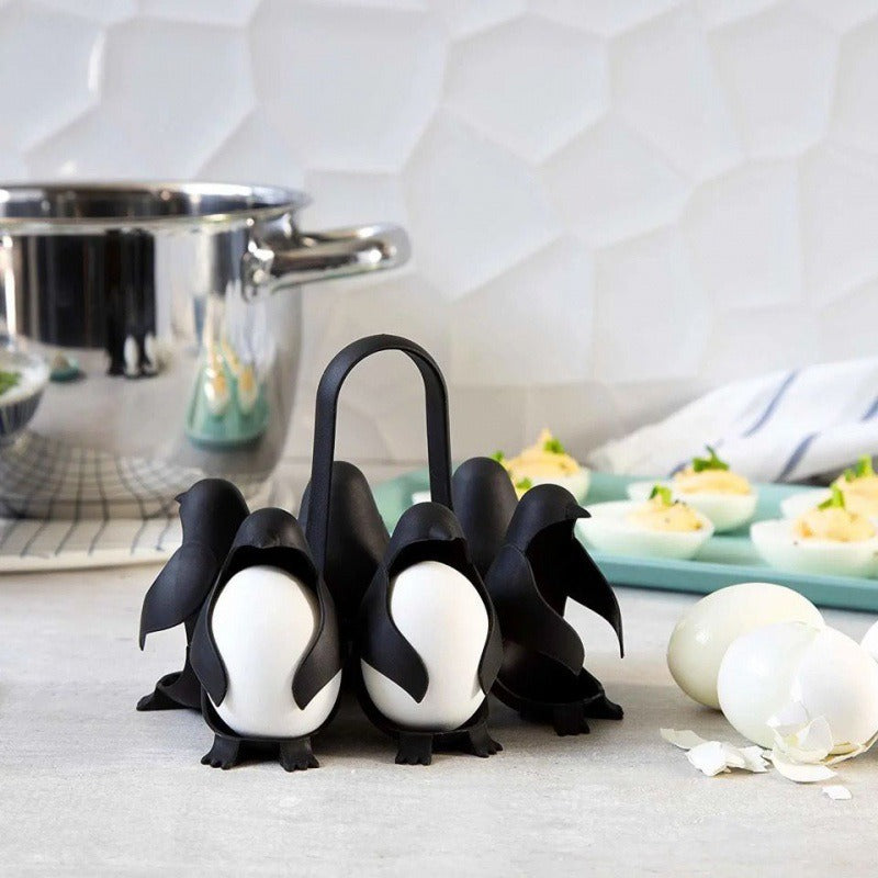 Creative and Cute Little Penguin Home Egg Cooking Device Egg Refrigerator Storage Combination Egg Holder God - V.I.P Digital Presence