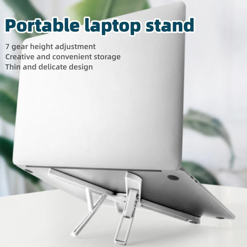 Laptop stand, creative office folding tablet stand, lifting and cooling height increasing stand - V.I.P Digital Presence