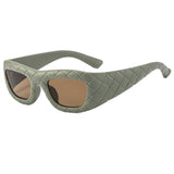 Weaving design frame, personalized fashion sunglasses, men's and women's high-end sense, European and American ins trend sun protection sunglasses - V.I.P Digital Presence