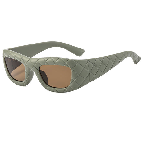 Weaving design frame, personalized fashion sunglasses, men's and women's high-end sense, European and American ins trend sun protection sunglasses - V.I.P Digital Presence