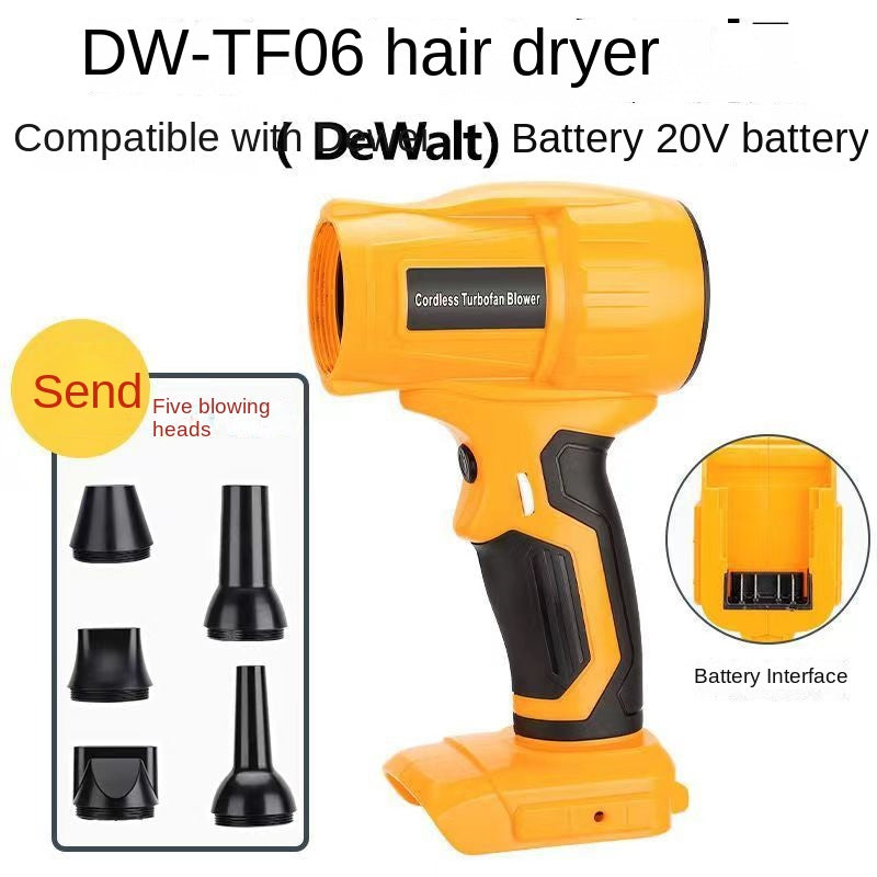 Mini Brushless High-Power Lithium Electric Blower Fan Wireless Dust Blowing Gun Compatible with Makita Dewalt Etc. - V.I.P Digital Presence
