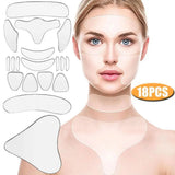 18Pcs Reusable Silicone Face Patch Set Anti Wrinkle Patches For Face Neck Forehead Eye Cheek Chest Pads Beauty Tools - V.I.P Digital Presence
