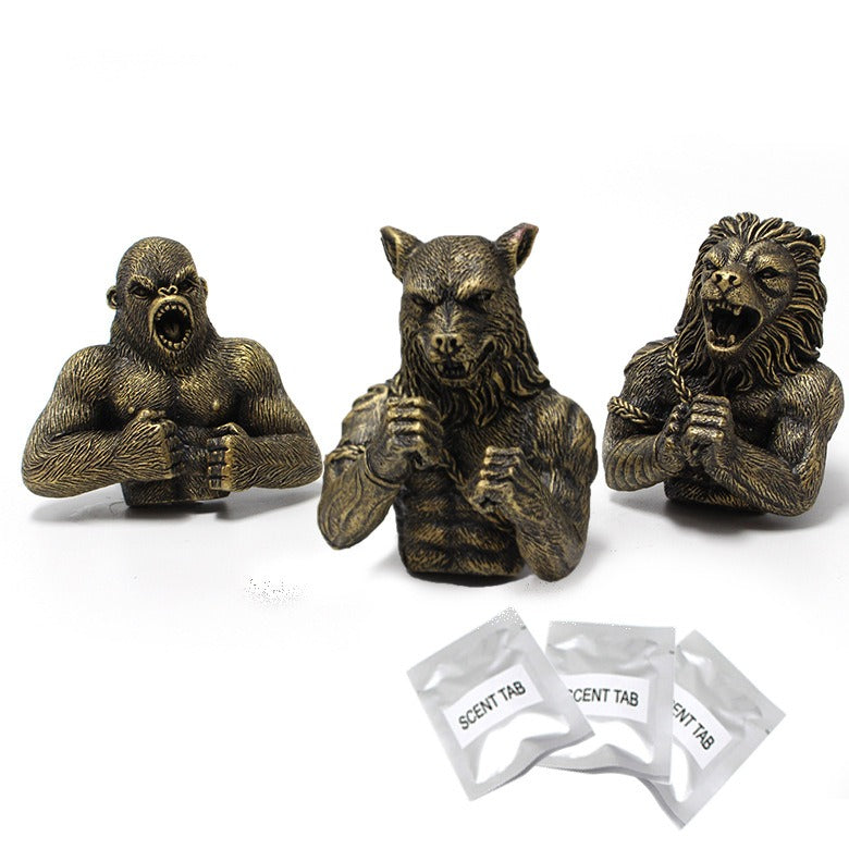 Resin Fighting Animal Set Car Fragrance Clip Decoration Creative Automotive Supplies Car Interior Decoration - V.I.P Digital Presence