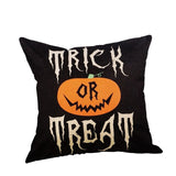 Truc of behandelen/pompoen print Happy Halloween Sierkussen Cover Kussen Case brief print Kussensloop Kussenhoes