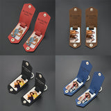 Blank heat transfer leather detachable keychain laser multifunctional DIY leather keychain leather overprint photo - V.I.P Digital Presence