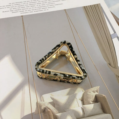 Chic Geometric Acetate Hair Claw Clamps Metal Hair Crab Women Girls Hair Clip Leopard Hairpin Hair Crab Hair Accessories - V.I.P Digital Presence