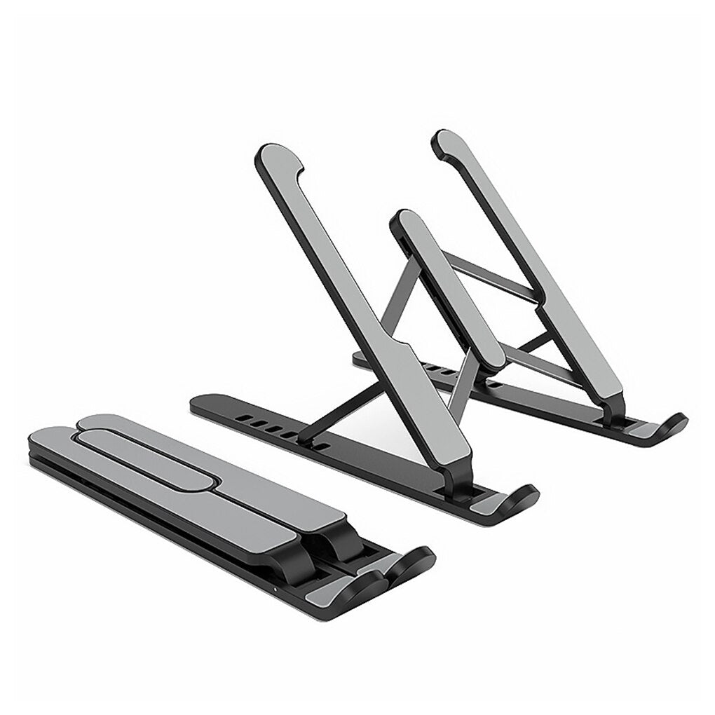 Portable Laptop Stand Foldable Height Adjustable Support Base Computer Cooling Stand Hollow Design Laptop Holder - V.I.P Digital Presence