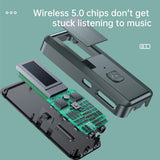 LCD display screen Bluetooth 5.0 receiver transmitter 2-in-1 audio adapter computer TV speaker - V.I.P Digital Presence