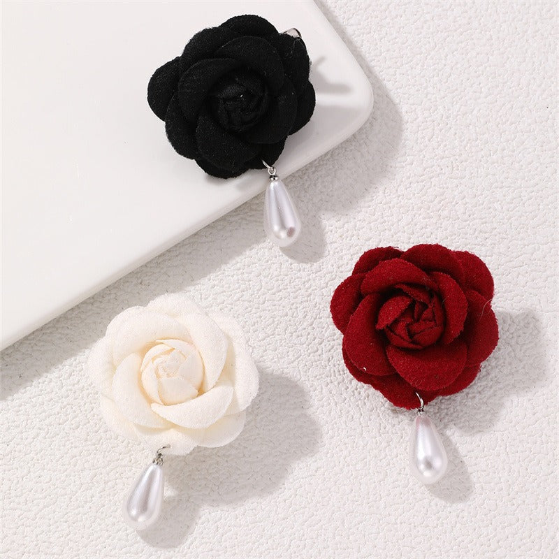 Flower pearl brooch female fashion camellia wedding dress decoration female jewelry - V.I.P Digital Presence