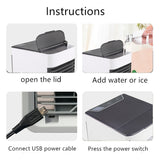 USB Mini Portable Air Conditioner Humidifier Purifier 7 Colors Light Desktop Air Cooling Fan Air Cooler Fan for Office Home - V.I.P Digital Presence