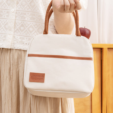 Simple style trendy thick waterproof lunch bag insulation fresh portable Oxford cloth lunch bag storage picnic bag - V.I.P Digital Presence