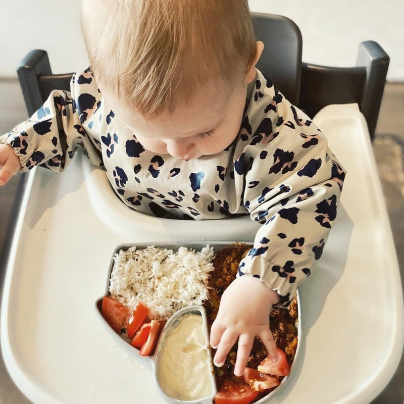 Baby Bibs Waterproof Infant Eating Bib with Pocket Children Drawing Machine Washable Long Sleeve Apron Kid Burp Cloth Baby Stuff - V.I.P Digital Presence