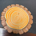 Printed wooden coasters Creative coffee cup holder Portable coaster - V.I.P Digital Presence
