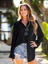 Pocketed Dropped Shoulder Cover Up - V.I.P Digital Presence