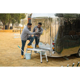 Work Platform Aluminum Portable Bench Folding Ladder ANSI Capacity 225 LBS 40" - V.I.P Digital Presence