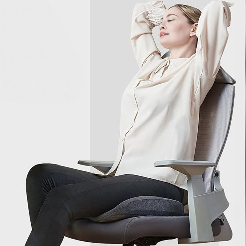 Memory Foam Coccyx Cushion. Alleviates tailbone/sciatica/back pain. Non - slip for office/car seats. - V.I.P Digital Presence
