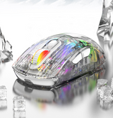Luminous wireless Bluetooth the third mock examination transparent RGB mechanical mouse game video game mute mouse - V.I.P Digital Presence