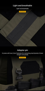 QASM Chest Buckle Waist Seal Storage Bag Little Dinosaur AC-1 Lightweight Tank Set - V.I.P Digital Presence