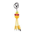 Creative cartoon data cable quirky peach blossom eye phone charging cable peach blossom eye pineapple fruit - V.I.P Digital Presence