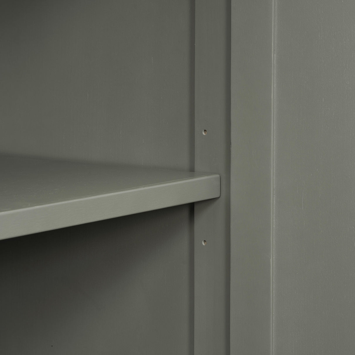 TREXM side panel with 4-door large storage buffet, adjustable shelves and metal handles (antique gray) - V.I.P Digital Presence