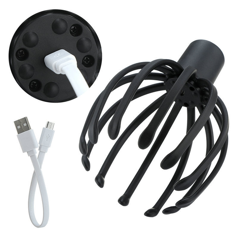 Multi Claw Electric Massager Head Scalp Kneading Massager Eight Claw Fish Electric Head Massage Claw - V.I.P Digital Presence