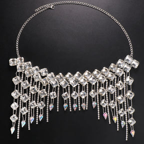 Trendy exaggeration hair chain, European and American fashion, water droplets full of diamonds hair accessories, headwear accessories, hair chain - V.I.P Digital Presence