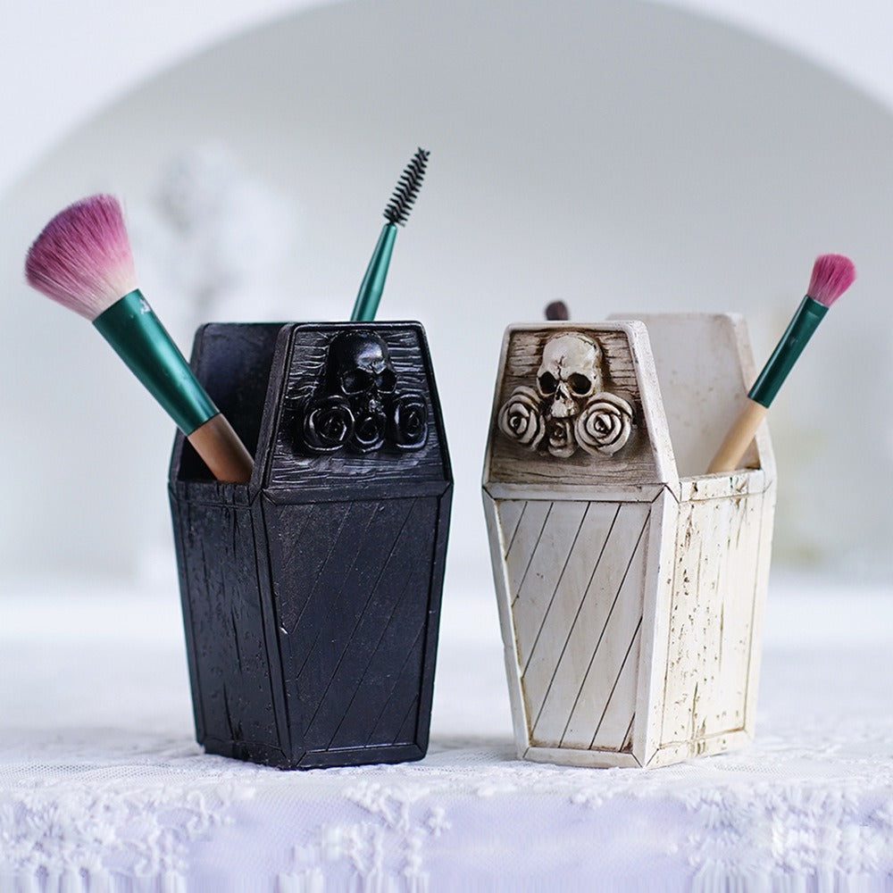 Flower Skeleton Makeup Brush Storage Box Desktop Pen Holder - V.I.P Digital Presence