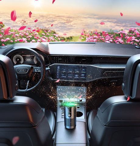Intelligent car air purifier for formaldehyde and smoke removal UVC negative ion USB car disinfectant - V.I.P Digital Presence