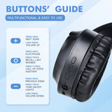 Head mounted wireless Bluetooth earphones with heavy bass M9 luminous sports game - V.I.P Digital Presence