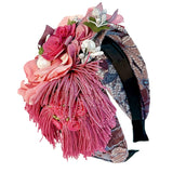 Fashionable and versatile handmade fabric flower headbands - V.I.P Digital Presence