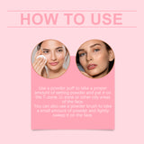 Setting powder with brush， Natural Makeup Light, Delicate Breathable Fit Dry And Wet Dual Use Powder Lasting Makeup - V.I.P Digital Presence