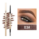 Natural Long-Lasting Waterproof Non-Fading Very Fine Three-Dimensional Not Easy To Smudge Double-Ended Small Gold Bar Eyebrow Pencil - V.I.P Digital Presence