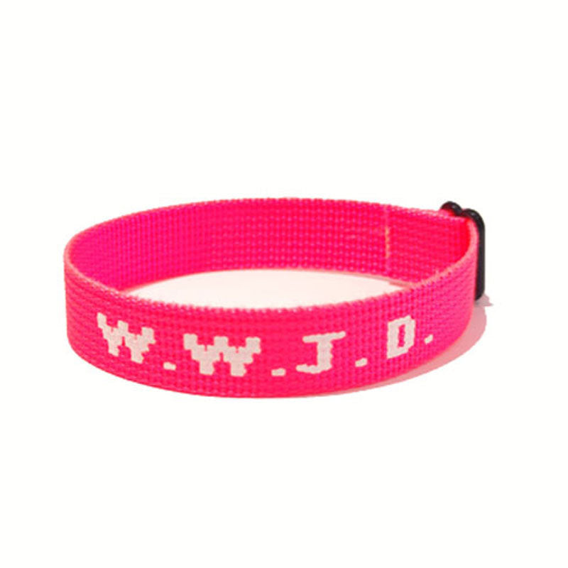 Alphabet Jacquard Printed Wrist Strap Bracelet Strap Unisex WWJD Bracelet Adjustable Bracelet - V.I.P Digital Presence