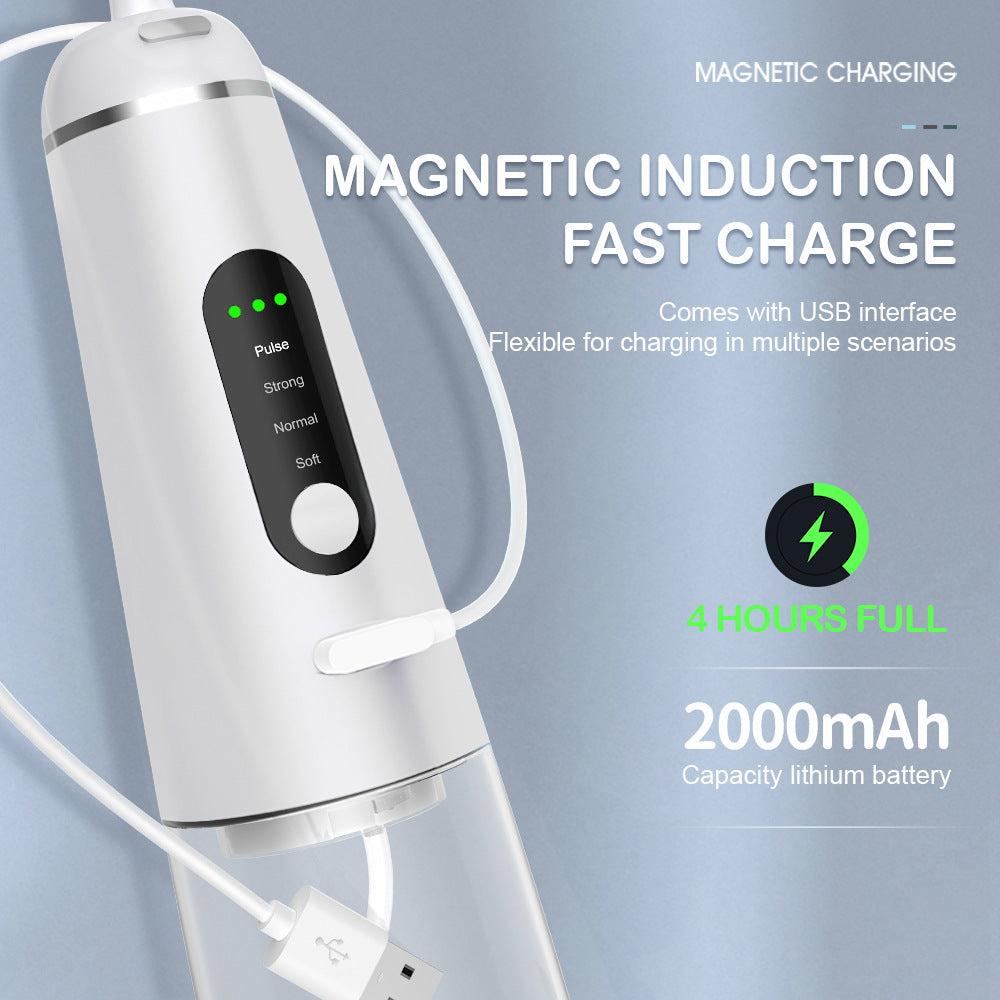 350ml Magnetic Suction Charging 4-Head Tooth Washing Machine Household Water Spray Tooth  Portable Cleaning Tooth Cleaning Machine - V.I.P Digital Presence