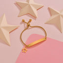 Stainless steel personalized engraved three color curved bracelet simple and personalized women's bracelet - V.I.P Digital Presence