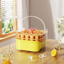 50-grid ice maker with new large capacity - household food-grade plastic double-layer ice storage barrel & ice ball mold set - V.I.P Digital Presence