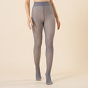Wearing fake flesh through oversized single crotch leggings for warmth, women's bare legs with plush and thick translucent pantyhose - V.I.P Digital Presence