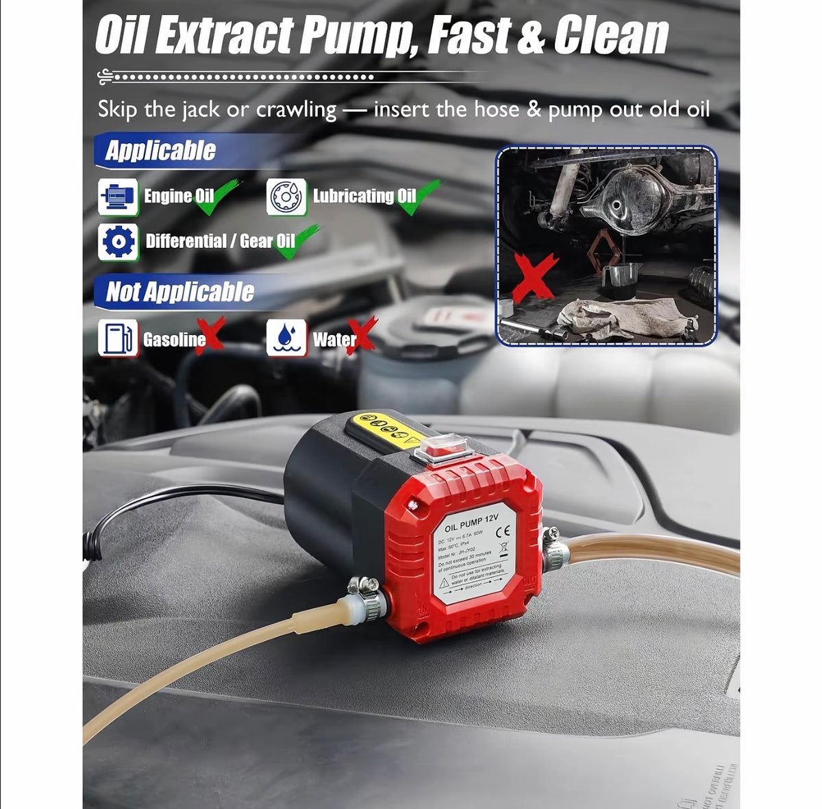 OilDraw 12V Oil Extractor Pump