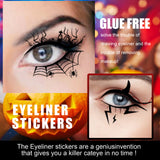 Halloween Eyeliner Patch, Scary Fashion Party Makeup Kit Bat Spider Decorative Eyeliner Eyeshadow Patch - V.I.P Digital Presence