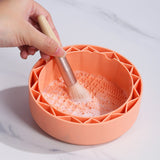 Reusable Makeup Brushes Cleaning Bowl Soft Texture Silicone Cosmetic Beauty Washing Bowl - V.I.P Digital Presence