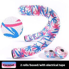Npy EVA PU Road Bike Handlebar Tape, Anti - Slip & Shock - Absorbing, Sakura Design, with End Plugs - V.I.P Digital Presence