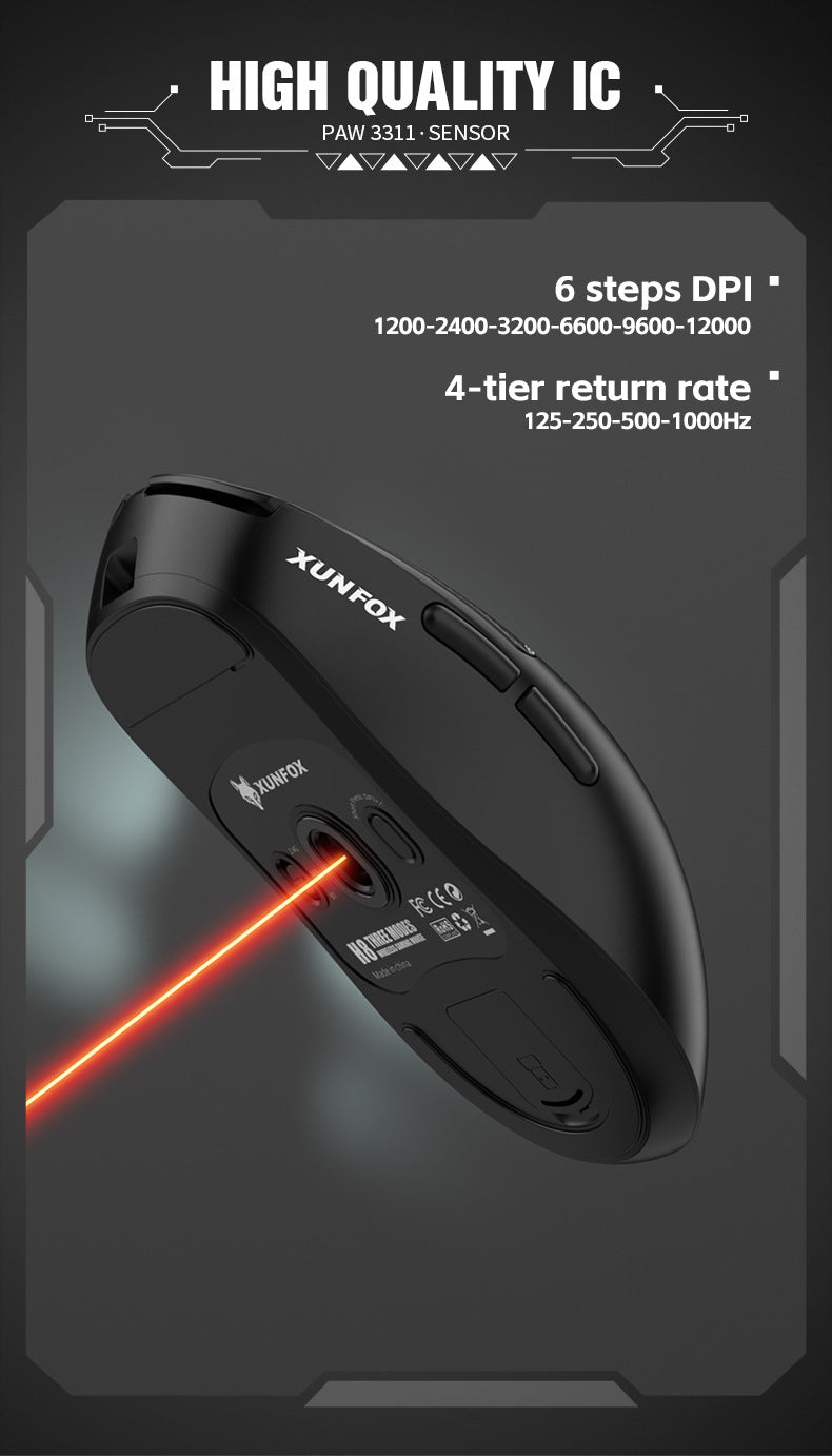 mouse lightweight E-sports game the third mock examination Bluetooth wireless mouse notebook mouse - V.I.P Digital Presence