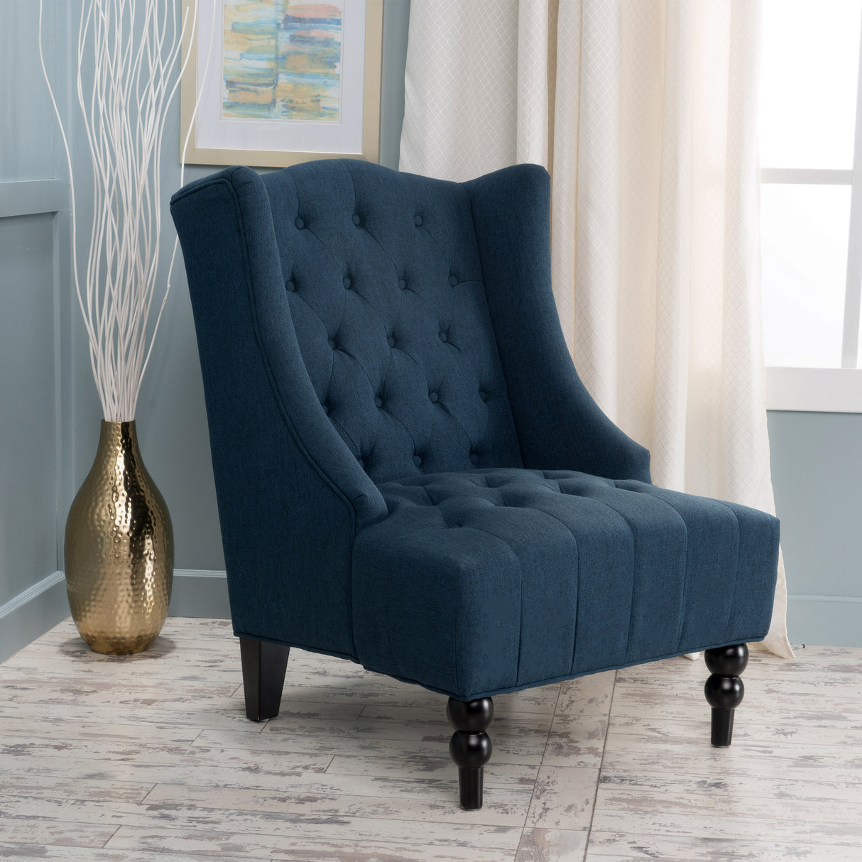 Upholstered Wingback Chair - V.I.P Digital Presence