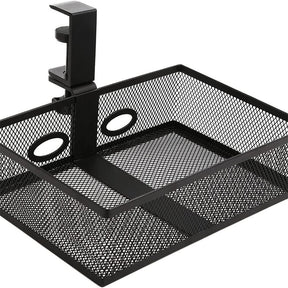 Mesh Desk Organizer with Clamp-on Swivel Pencil Drawer, having a hidden, sturdy C-Clamp mount system and easy installation. - V.I.P Digital Presence