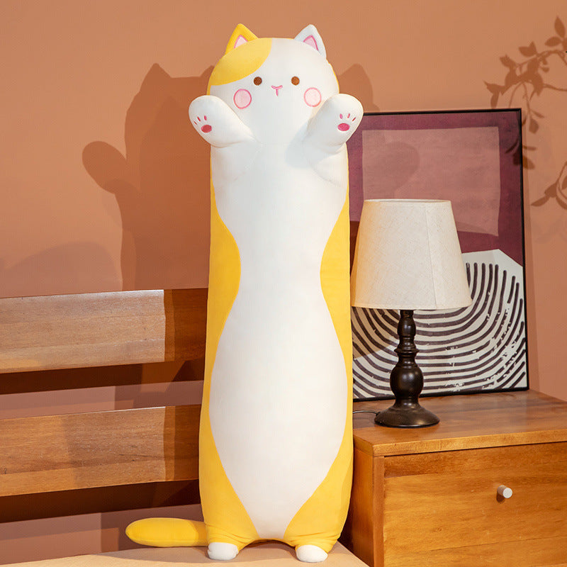 Japanese Chubby Cat Plush Toy Doll Cute Cat Pillow Children Bed Long Pillow Doll - V.I.P Digital Presence